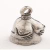 Guardian Bell "Handful Good Luck Bells w/Keyring & Black Velvet Gift Bag | Motorcycle Bell | Good Luck Gift to Friends/Family | Lead-Free Pewter Bike Bell | Made in The USA view 3