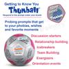 Trainers Warehouse Getting to Know You Thumball 6" | Conversation Starter, Ice Breaker, Team Building Game for The Office in Any Setting | 32 Prompts view 2