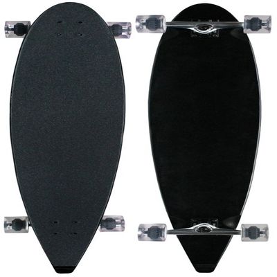 Moose Longboard 9 x 47.75 Black Complete Longboards 70MM Clear Wheels
