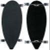 Moose Longboard 9 x 47.75 Black Complete Longboards 70MM Clear Wheels view 1