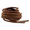 IRONLACE Unbreakable Round Bootlaces - Indestructible, Waterproof & Fire Resistant Boot & Shoe Laces, 1500-Pound Breaking Strength/Pair, Brown, 54-Inch, 3.2mm Diameter, 1-Pair view 1