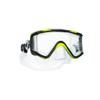 SCUBAPRO Crystal Vu Plus Scuba Mask Without Purge Valve, with Ultra Clear Tri Lens for Diving, Yellow/Gray view 2