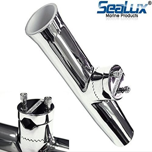 Marine Tapered Clamp-On Adjustable Rail Mount Rocket Launcher Rod Holder fit 7/8"-1" rail (S)