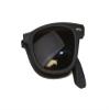Gravity Shades Foldable Matte Black Sunglasses + GT Case view 2