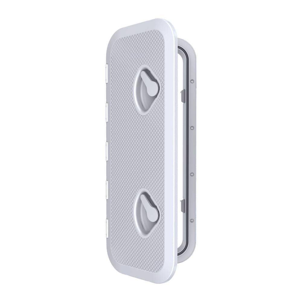 SEAFLO Marine Boat Deck Access Hatch & Lid 23.9" X 9.5" - White 607mm x 243mm