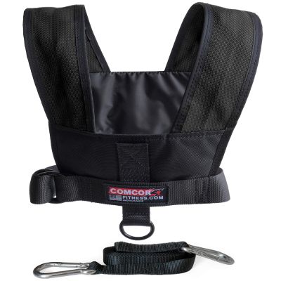 ComCor Max Sled Harness Vest - Made in USA (Black Adult to 50" Chest)
