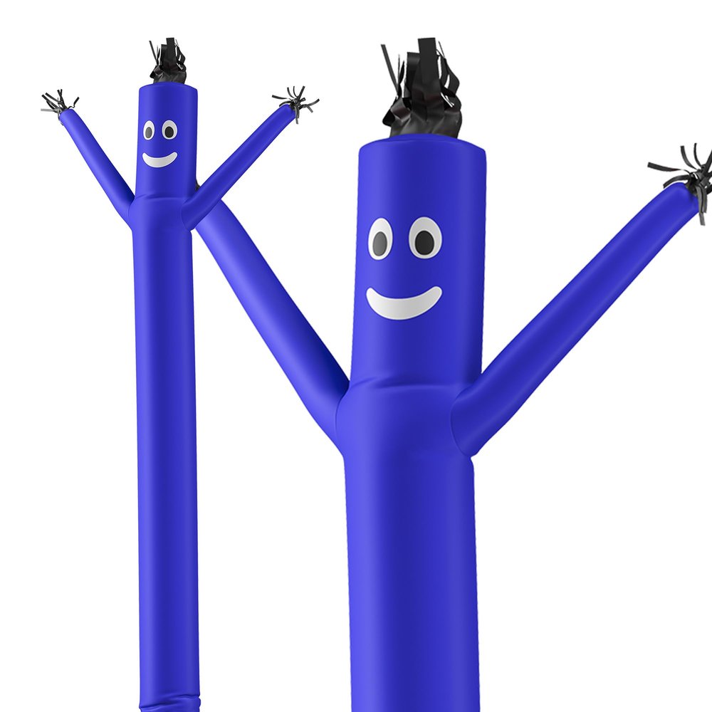 LookOurWay Air Dancers Inflatable Tube Man Attachment - 20 Feet Tall Wacky Waving Inflatable Dancing Tube Guy for Business Promotion - Blower Not Included - Blue