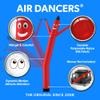 LookOurWay Air Dancers Inflatable Tube Man Attachment - 20 Feet Tall Wacky Waving Inflatable Dancing Tube Guy for Business Promotion - Blower Not Included - Red view 2
