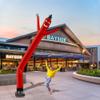 LookOurWay Air Dancers Inflatable Tube Man Attachment - 20 Feet Tall Wacky Waving Inflatable Dancing Tube Guy for Business Promotion - Blower Not Included - Red view 4