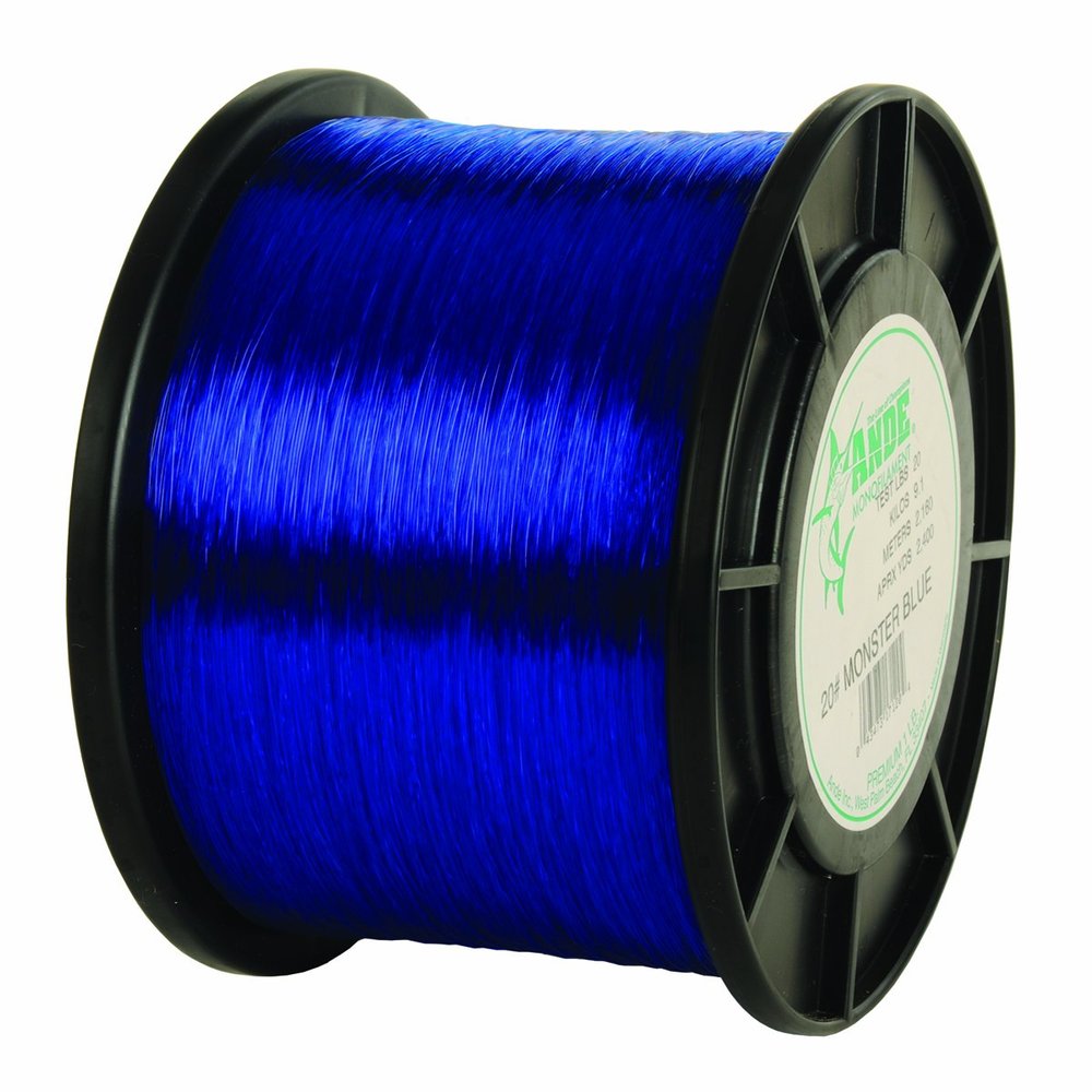 ANDE Monster Monofilament Line with 80-Pound Test, Blue, 1-Pound Spool