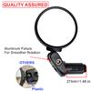 Hafny Bar End Bike/Bicycle Mirror, Stainless Steel Lens, Safe Adjustable Rearview Cycle/E-bike Mirror, HF-MR083 (Black 62mm) view 3
