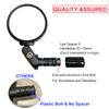 Hafny Bar End Bike/Bicycle Mirror, Stainless Steel Lens, Safe Adjustable Rearview Cycle/E-bike Mirror, HF-MR083 (Black 62mm) view 4