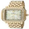 Peugeot Women Rectangle Dress Watch with Crystal Decorated Bezel, Roman Numerals and Bracelet view 1