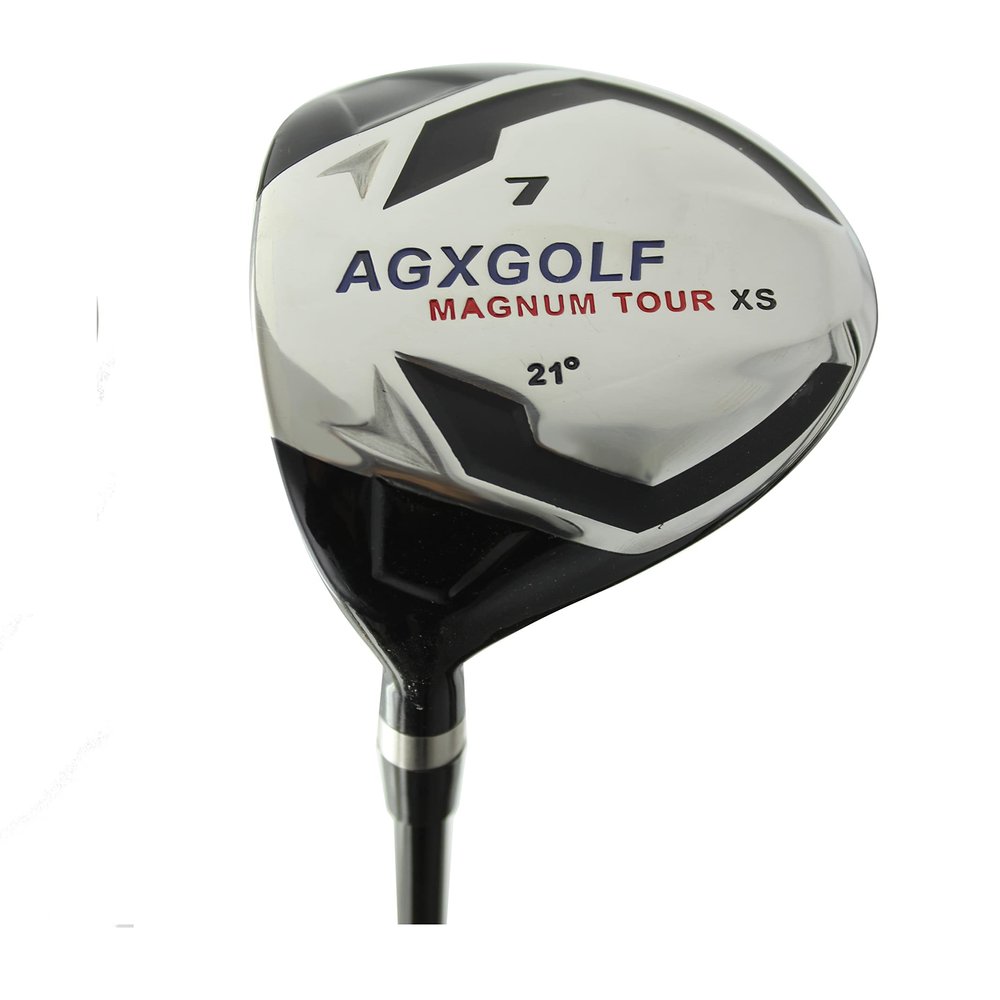 AGXGOLF Ladies Magnum #7 Utility Fairway Wood wLady Flex Graphite Shaft: Petite, Regular or Tall; Free Head Cover Made in USA (Petite Length Graphite, Ladies, 21, Degrees, Left)