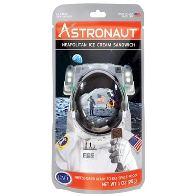 American Outdoor Products Astronaut Neapolitan Ice Cream Sandwich, 1.0 oz, (Pack of 10)