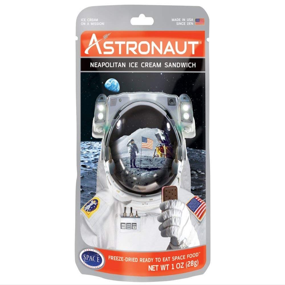 American Outdoor Products Astronaut Neapolitan Ice Cream Sandwich, 1.0 oz, (Pack of 10)