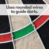 Viper Shot King Regulation Bristle Steel Tip Dartboard Set with Staple-Free Bullseye, High-Grade Compressed Sisal Board with Rotating Number Ring, Includes 6 Darts view 4
