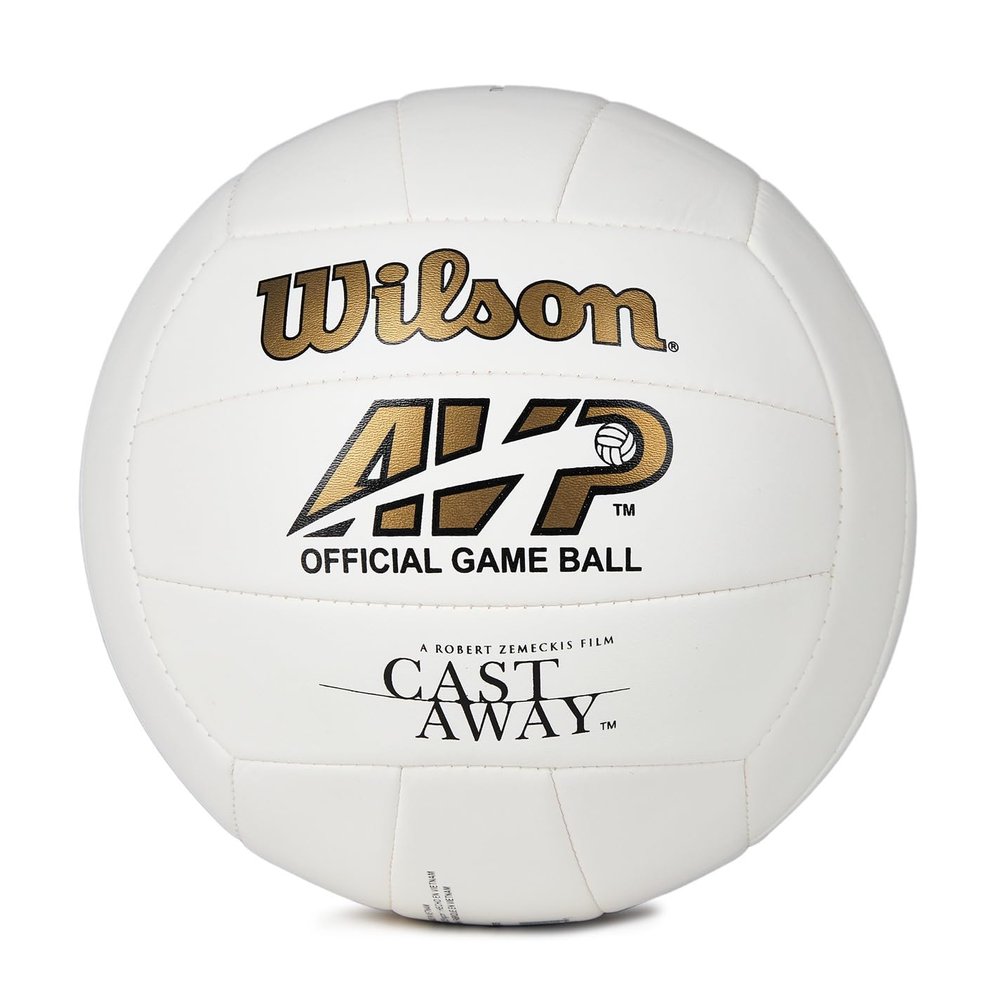 WILSON Cast Away Volleyball, White, Official