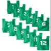 Youth Numbered Nylon Pinnies - Green view 1