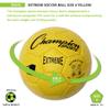 Champion Sports Extreme Series Soccer Ball, Size 4 - Youth League, All Weather, Soft Touch, Maximum Air Retention - Kick Balls for Kids 8-12 - Competitive and Recreational Futbol Games, Yellow view 3