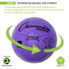 Champion Sports Extreme Series Soccer Ball, Size 4 - Youth League, All Weather, Soft Touch, Maximum Air Retention - Kick Balls for Kids 8-12 - Competitive and Recreational Futbol Games, Purple view 3