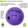 Champion Sports Extreme Series Soccer Ball, Size 4 - Youth League, All Weather, Soft Touch, Maximum Air Retention - Kick Balls for Kids 8-12 - Competitive and Recreational Futbol Games, Purple view 4