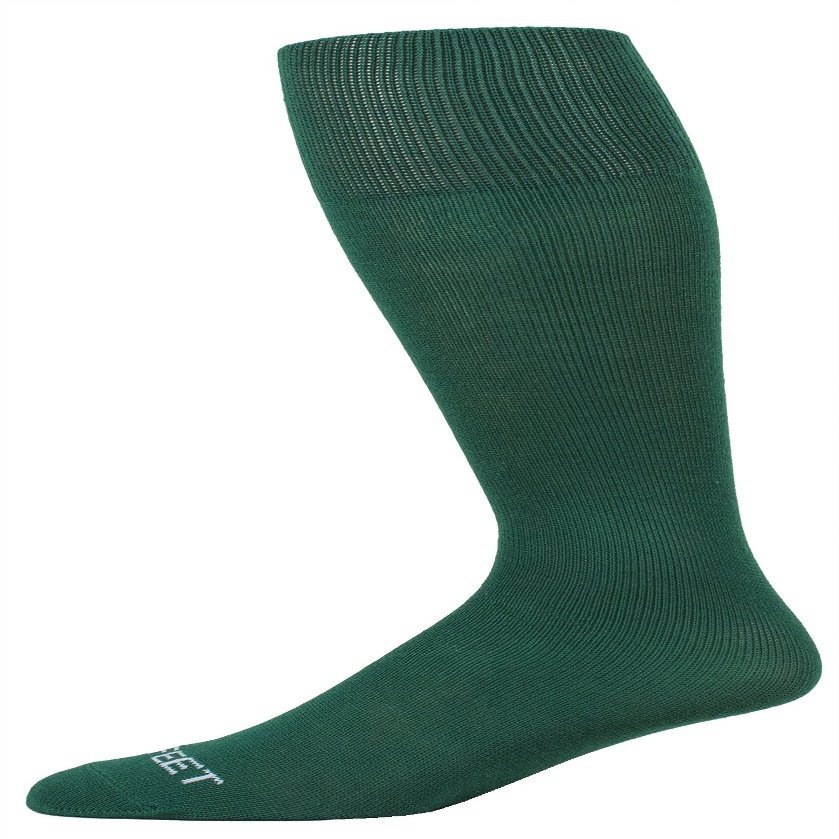 Pro Feet Polyester Multi-Sport Tube Socks, Kelly, Small