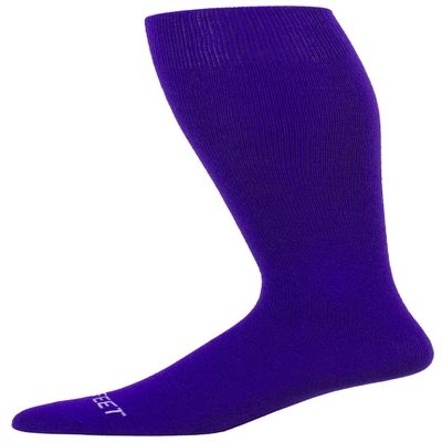 Pro Feet Polyester Multi-Sport Tube Socks, Purple, Medium