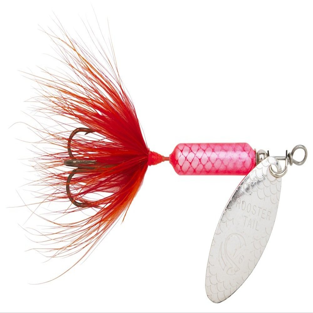 Yakima Bait Wordens 210-FL Rooster Tail in-Line Spinner, 2 1/2", 1/6 oz, Treble