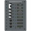 Blue Sea Systems 8027 Traditional Metal Panel, AC Main + 6 Positions, 5-1/4 W x 7-1/2 H view 1