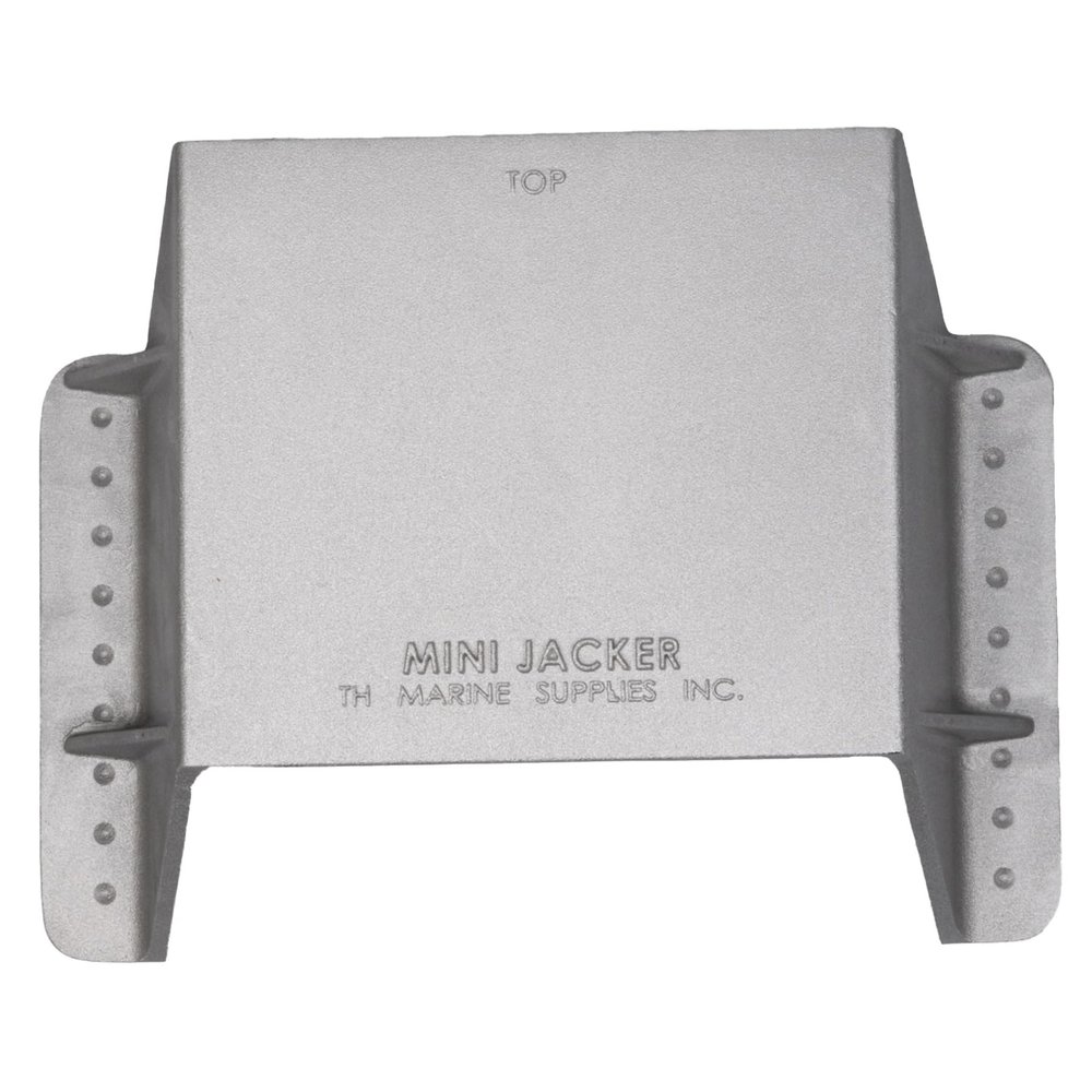 T-H Marine Mini Jacker Small Outboard Jack Plate  Cast Aluminum Clamp-On Motor Bracket for Up to 35 HP or 150 lb  4 in Setback and 3 in Vertical Offset for Short Transom Boats