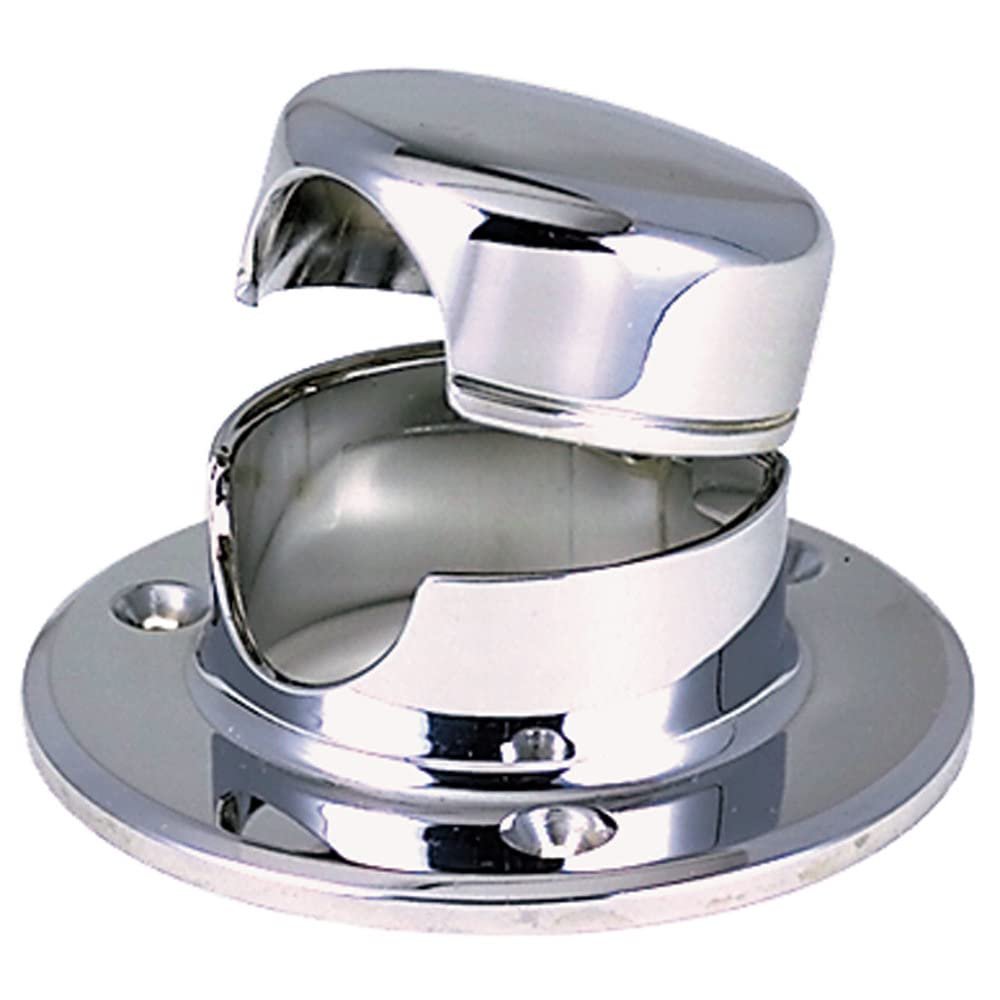 Perko 0757DP0CHR Rope Deck Pipe with Hinged Cover
