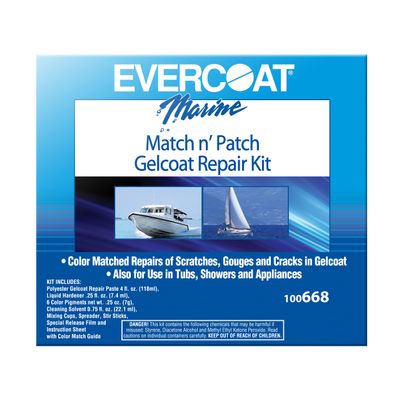 Evercoat Marine Match N'Patch Repair Kit - Repairs Nicks, Gouges & Scratches - 1 Count