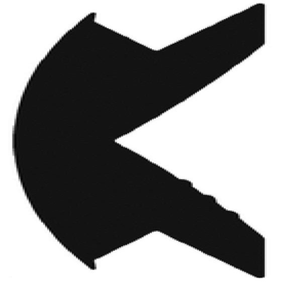 Taco Metal Vinyl Insert BK 5/8x5/16 50',Black -V12-0342BKA50-