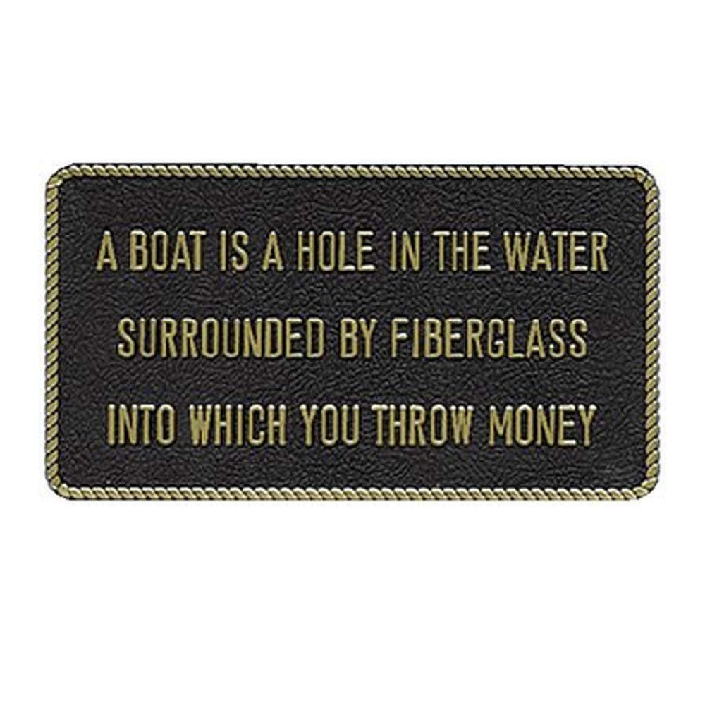 BERNARD ENGRAVING Fun Plaque A Boat is