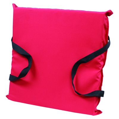 Onyx Throw Cushion Red Cloth, Throw Red Cloth, 15" x 16" x 2 1/2"