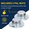 Tie Down | Zinc Boat Trailer Roller Shaft Rod | Corrosion-Resistant Support for Trailer Rollers | Includes 2 Pal Nuts| 5/8" x 9-1/4" view 3