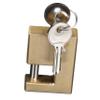 Attwood 12044-6 Coupler Security Lock, Locks Trailer Coupler, Solid Brass, Stainless Steel 5/8-Inch Shank, -Inch Shank Diameter view 1