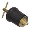 Attwood 11587-4 T-Handle Drain Plug, for 1-Inch-Diameter Drains, Locks in Place, Brass-Plated Handle view 2