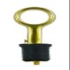 Attwood 11586-4 Brass Plated Snap-Handle 1-inch Drain Plug view 1