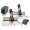 Bennett 129E Hydraulic Trim Tab Set with Euro-Style Control - 12" x 9",Black view 1