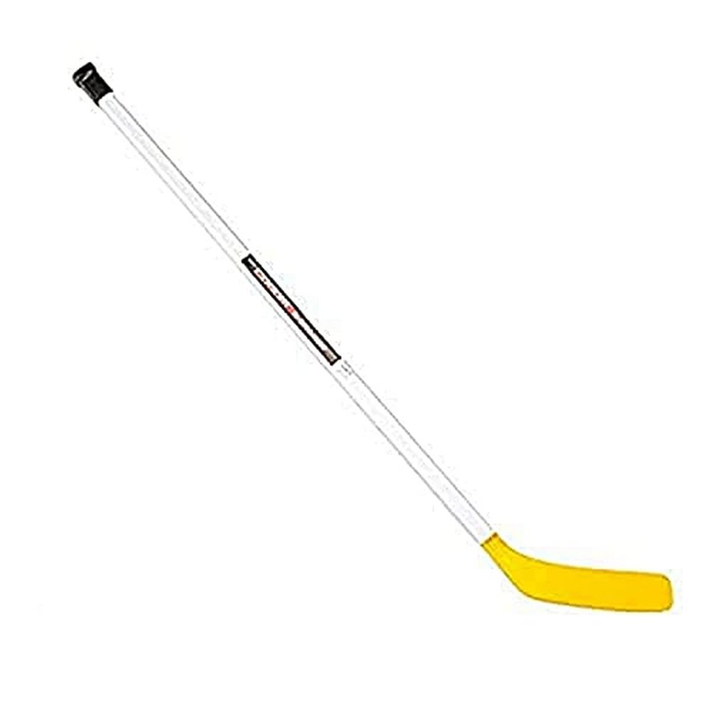 Cosom Junior Plastic Hockey Stick for Floor Hockey and Street Hockey for Kids, Youth Hockey Training Equipment, High School Physical Education Equipment, Plastic 43" Stick, Standard Shaft, Yellow