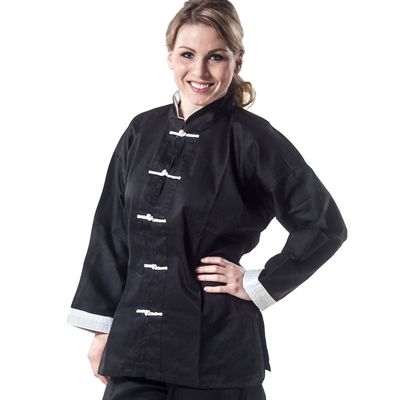 Tiger Claw Kung Fu (Kungfu) Uniform 100% Cotton White Cuff Style (Top Only) - (00)
