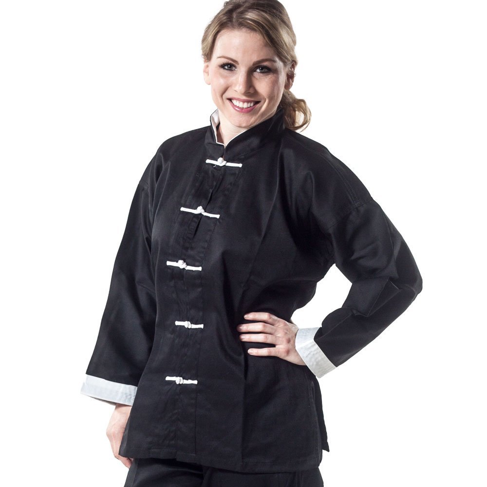 Tiger Claw Kung Fu (Kungfu) Uniform 100% Cotton White Cuff Style (Top Only) - (00)