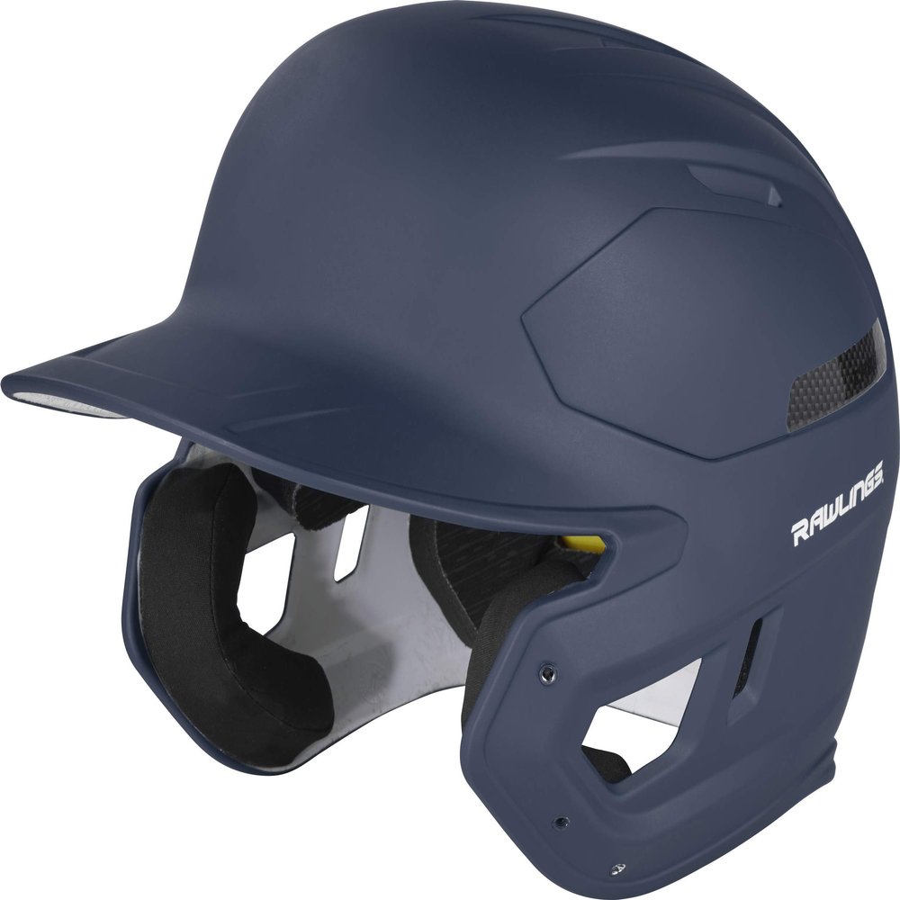Rawlings | MACH CARBON Baseball Batting Helmet | Medium (7 1/8" - 7 1/4") | Navy