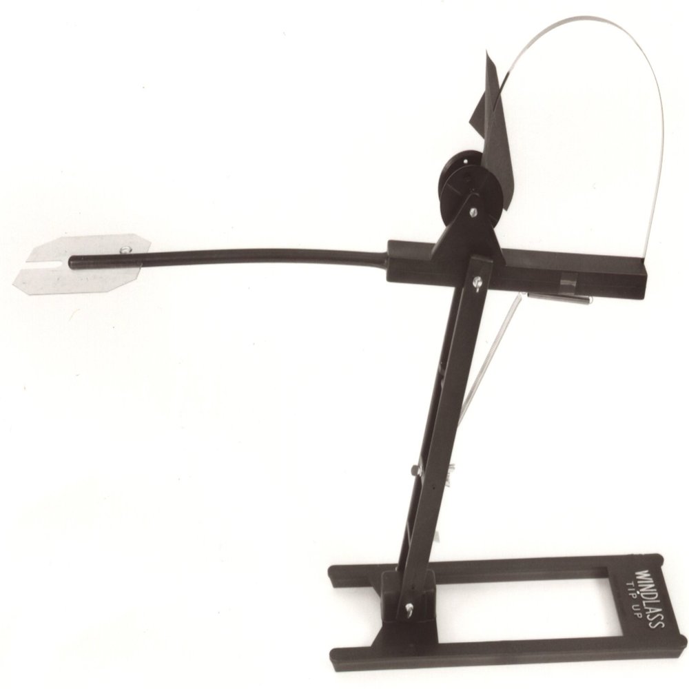 HT Enterprise TU-1 Windlass Tip-Up TU-1 500 Foot Spool Black with Drag