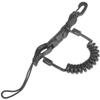 Aqua Magna-Clip with Coil Lanyard & Black Clip view 1