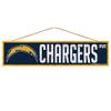 Wincraft NFL Los Angeles Chargers SignWood Avenue Design, Team Color, 4x17 view 1
