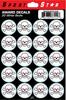SportStar Football Helmet Award Decals - White Skull (20 Stickers) view 1