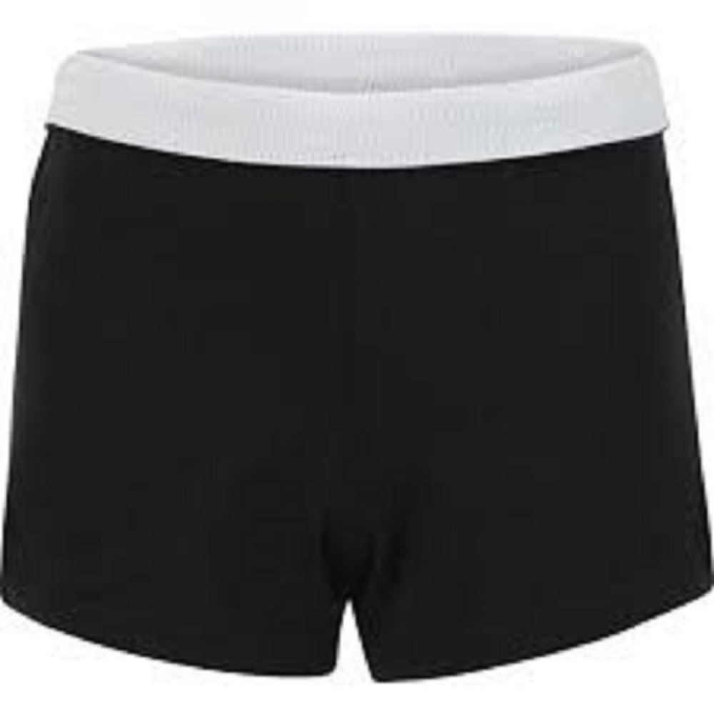 Soffe Girls' Authentic Cheer Short, Black, Small (1-Pack)